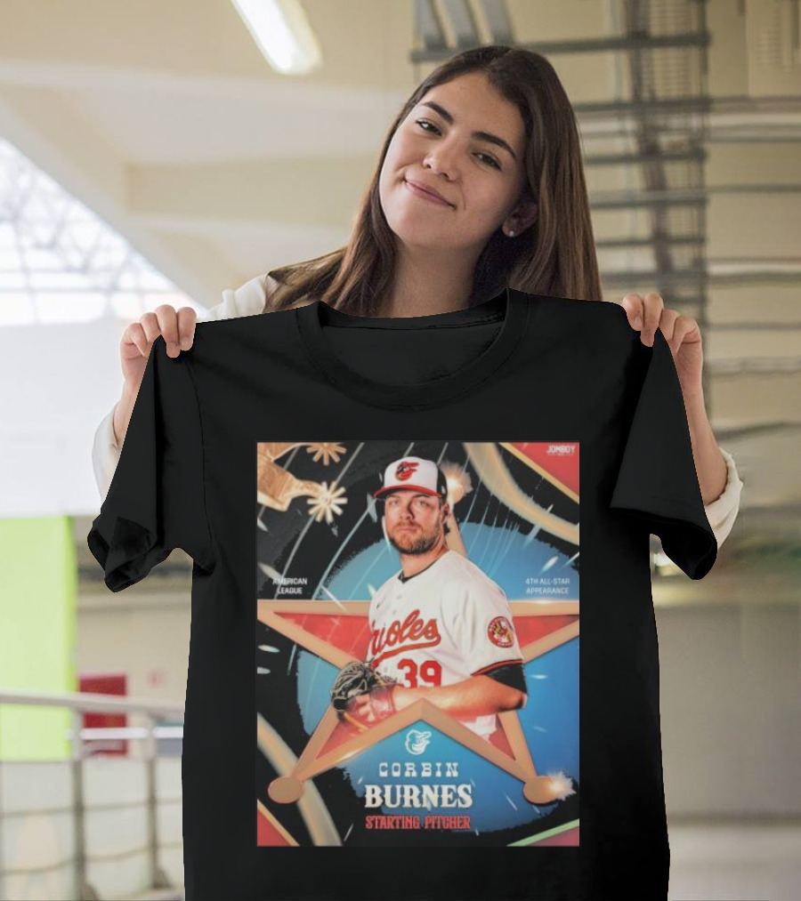 Corbin Burnes Baltimore Orioles American League Star Pitcher 4th All-Star Appearance T-Shirt