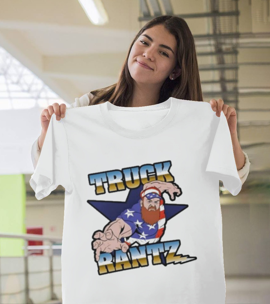 Brent Terhune Truck Rantz Patriotic Bearded Character T-Shirt