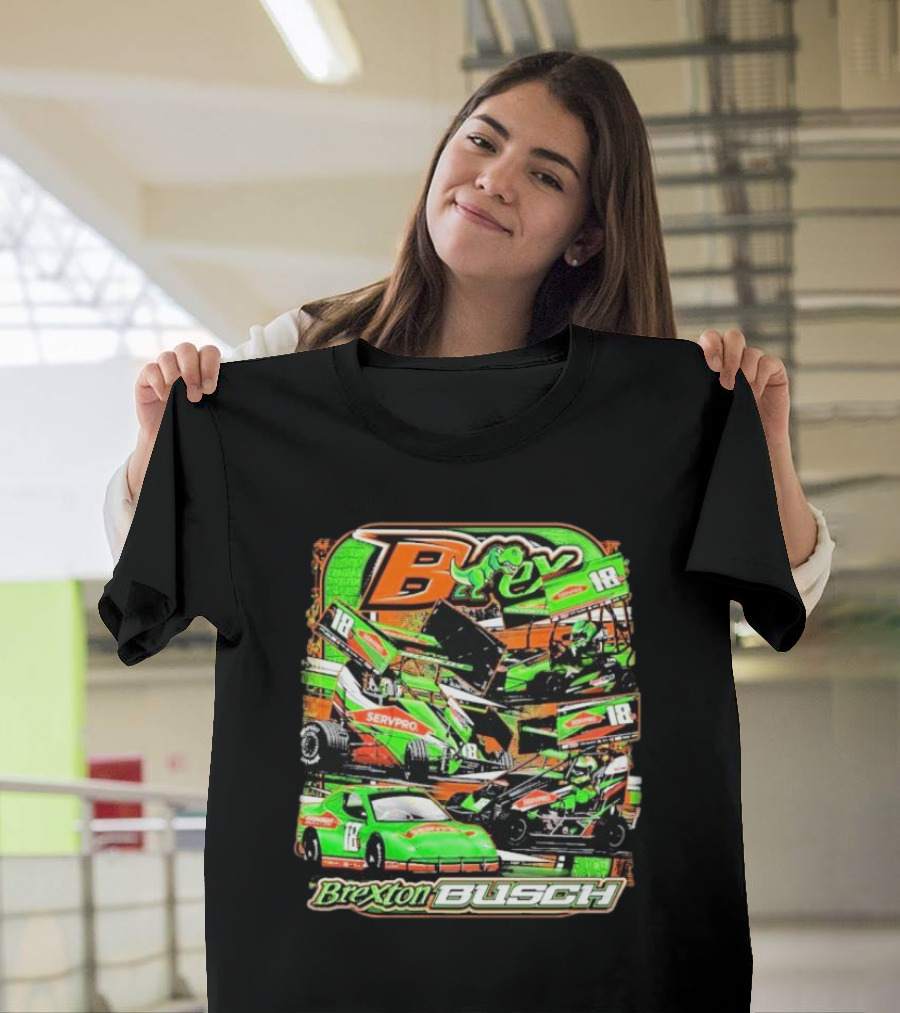 Brexton Busch Racing 18 Servpro Frog T-Shirt