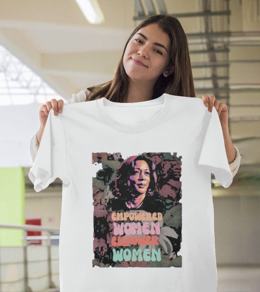 Empowered Women Empower Women Kamala Harris Floral Empowerment T-Shirt