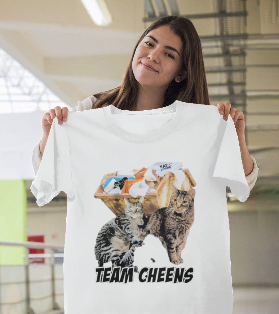 Kat Timpf Team Cheens Dumpster Cats T-Shirt