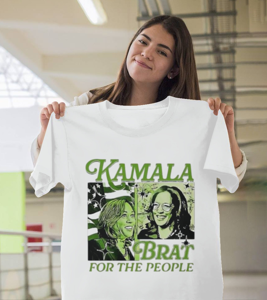 Kamala Brat For The People Comic Harris For President T-Shirt