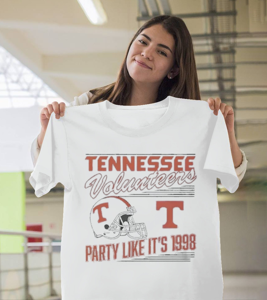 Tennessee Volunteers Football Helmet Party Like It's 1998 T-Shirt