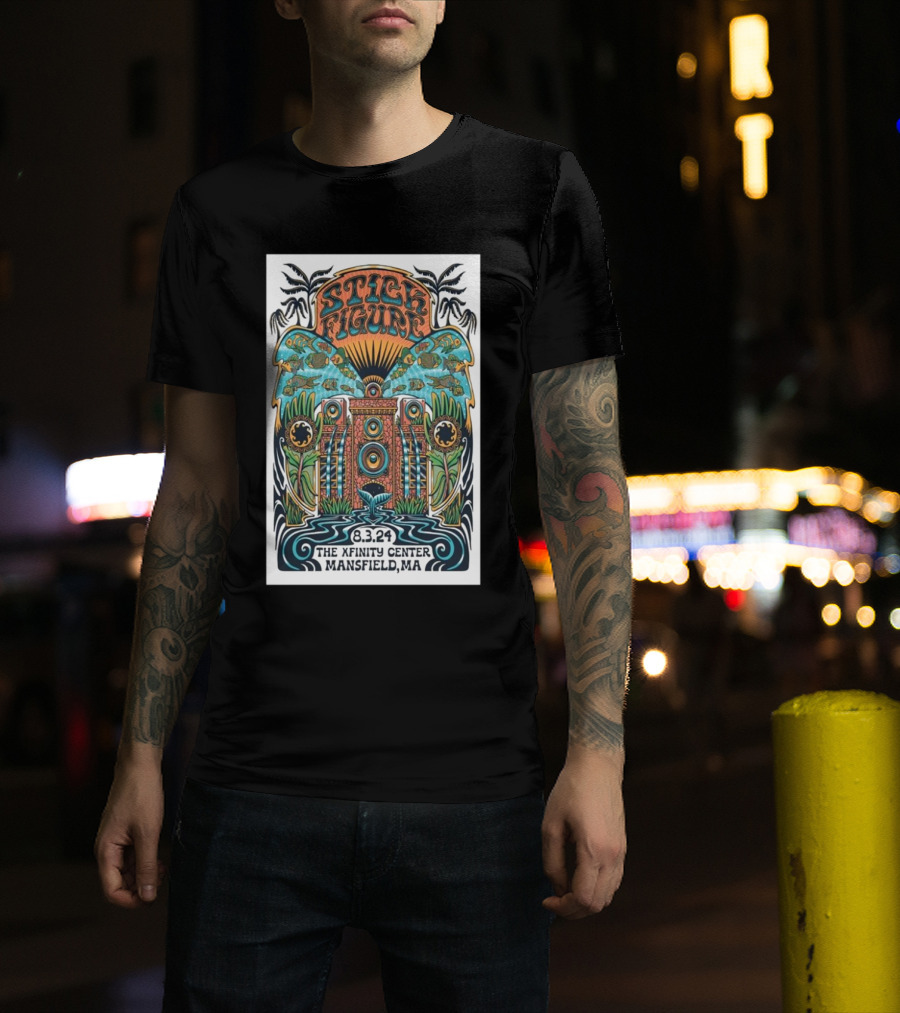 Stick Figure Tour 8.3.24 The Xfinity Center Mansfield MA T-Shirt