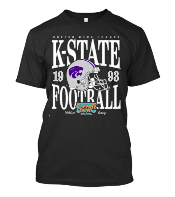 Copper Bowl Champs K-State Football 1993 Wildcat Victory T-Shirt