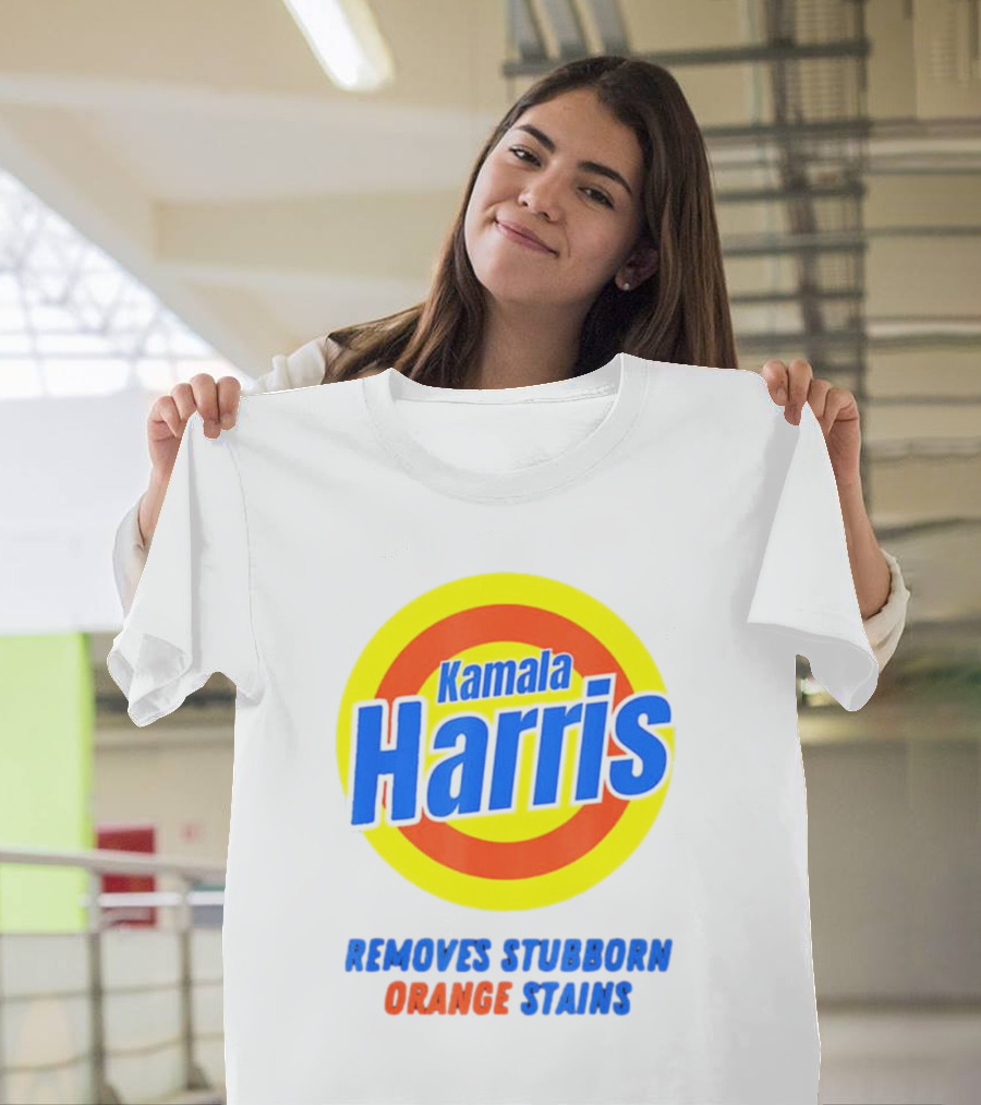 Kamala Harris Removes Stubborn Orange Stains T-Shirt