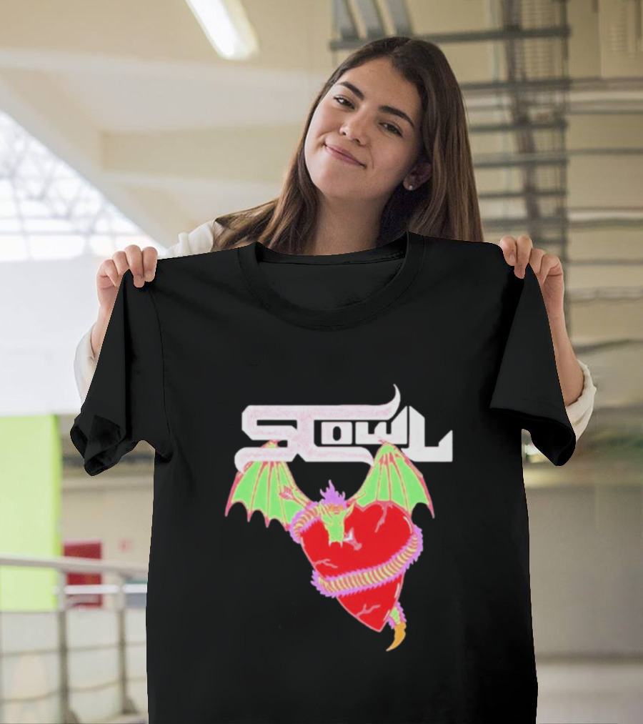 Scowl Dragon Heart Wings T-Shirt