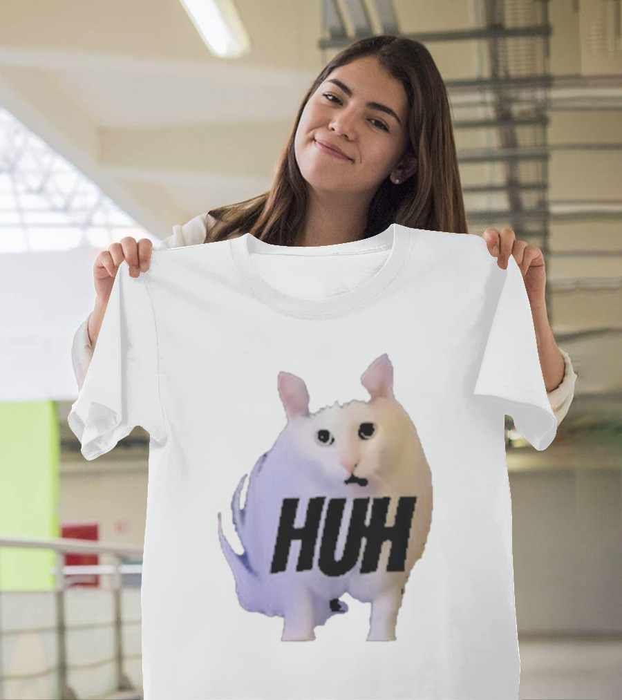 Huh Cat Meme Image T-Shirt