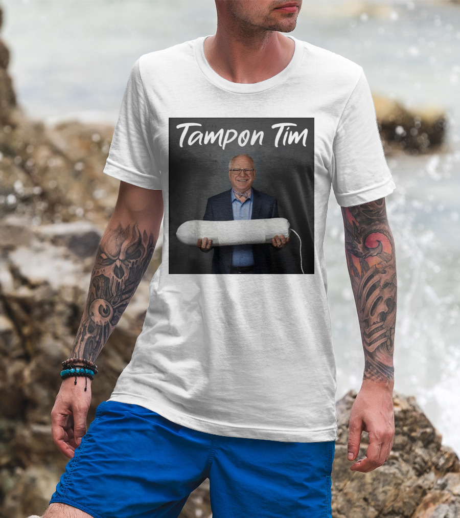 Johnny Midnight Tampon Tim Walz T-Shirt