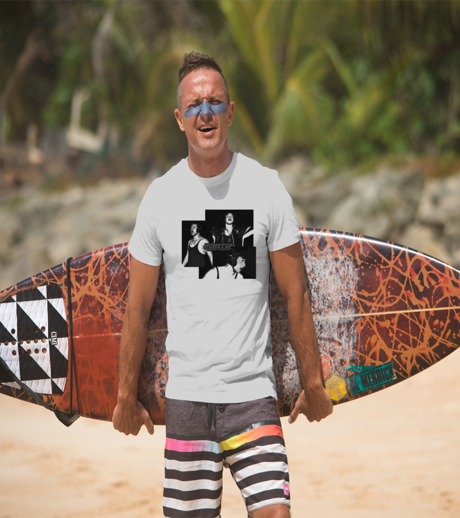 NONSTOP Andrew Thompson Black And White Collage T-Shirt