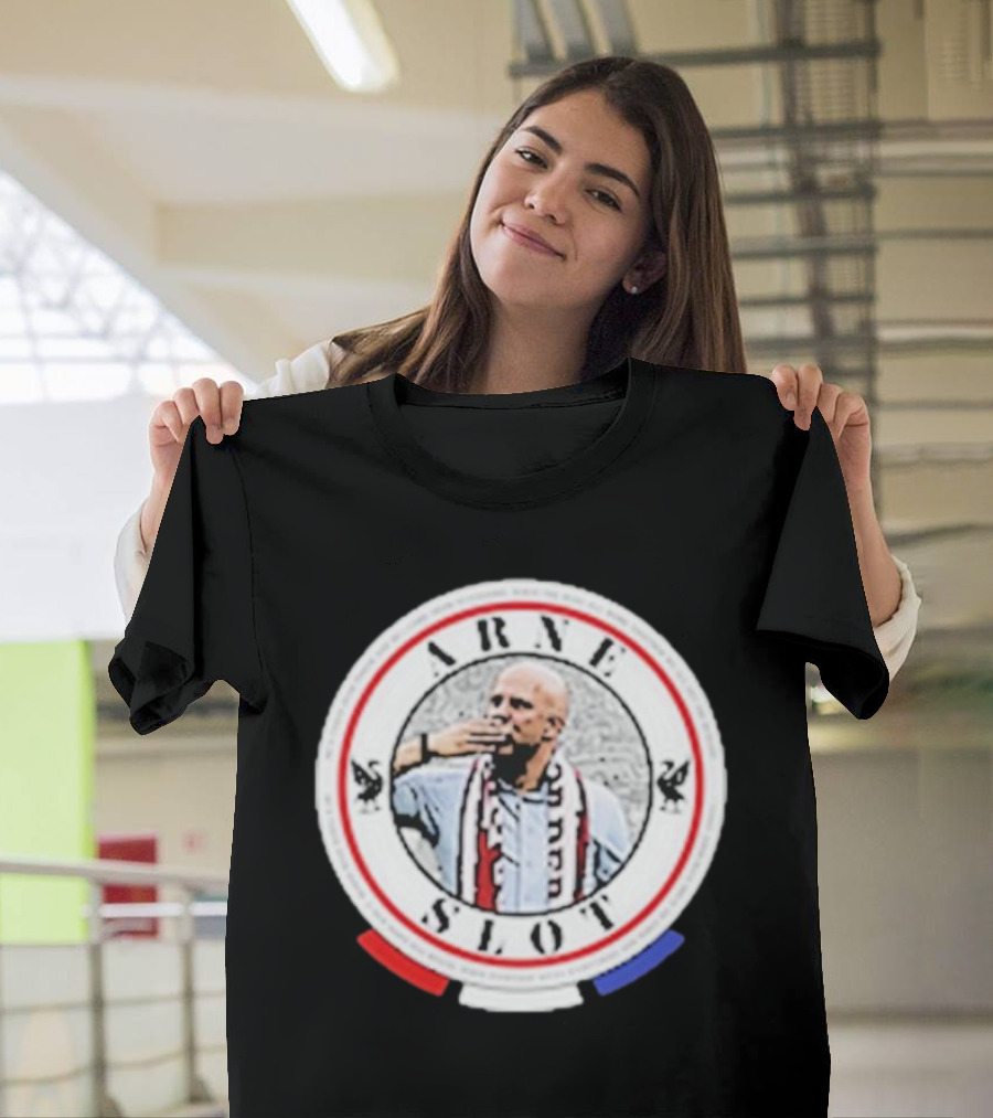 Arne Slot He’s Taken Over Power Iconic Circle Design With Soccer Fan T-Shirt