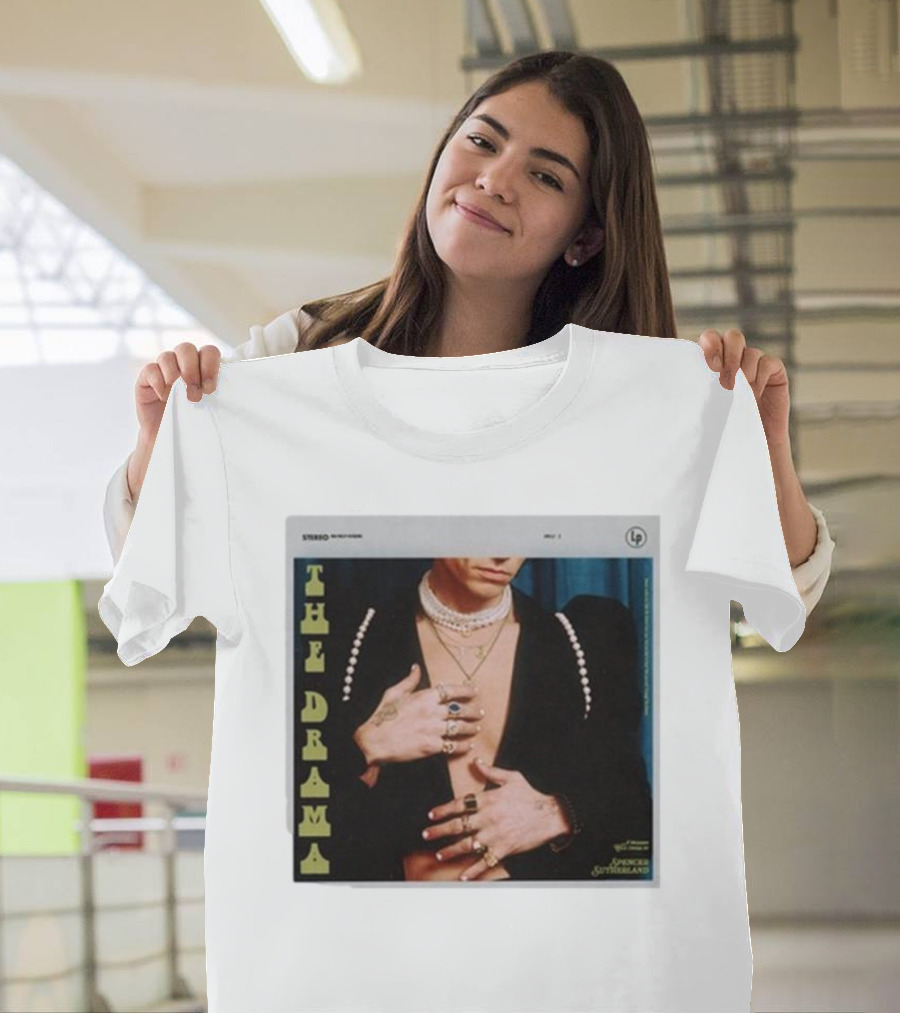 Spencer Sutherland The Drama LP Cover Tattooed Hands and Pearls T-Shirt