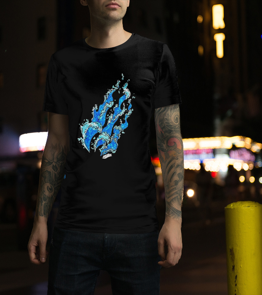 Fire Wave Blue Flame T-Shirt