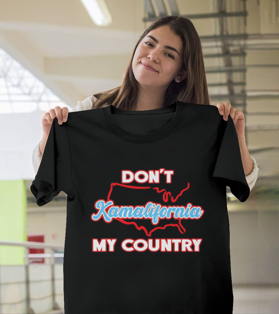 DON’T Kamalifornia My Country USA Map Outline T-Shirt
