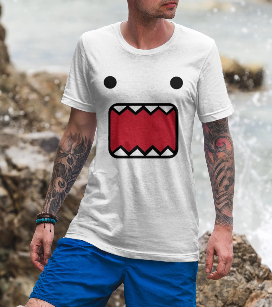 Mamono World Nostalgia Domo Kun Face T-Shirt