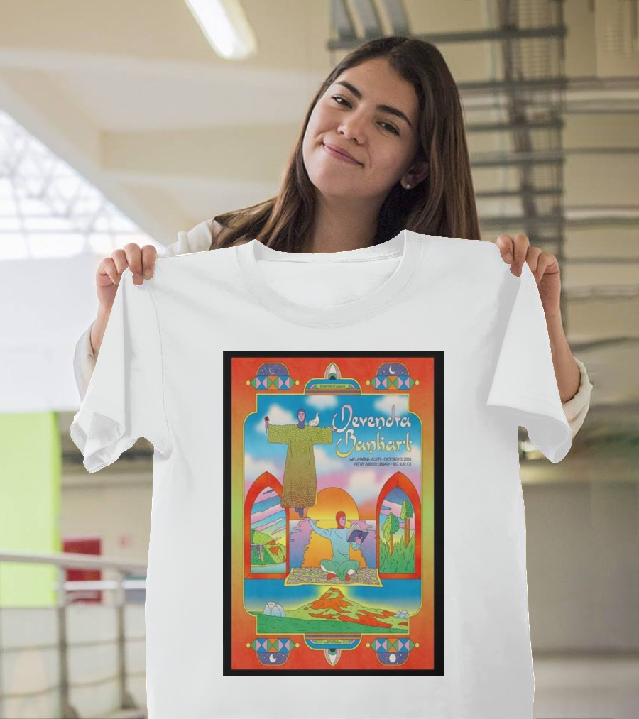 Devendra Banhart Live at Henry Miller Library Big Sur CA October 3 2024 Event Psychedelic T-Shirt