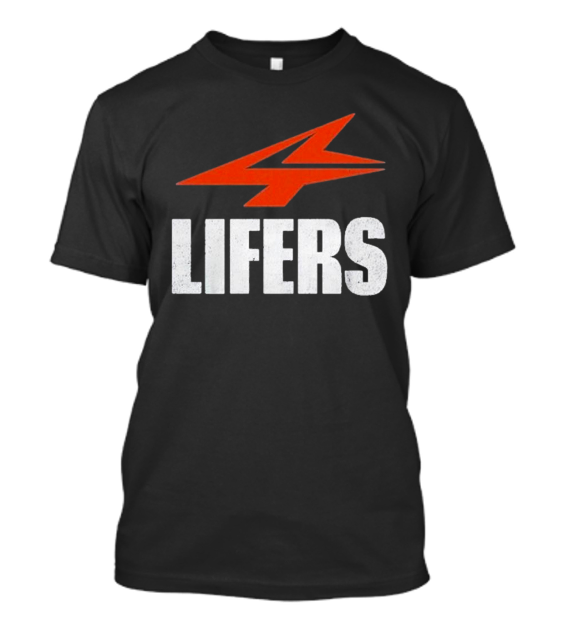 Druski 4Lifers 4 Lifers Red Lightning Bolt T-Shirt