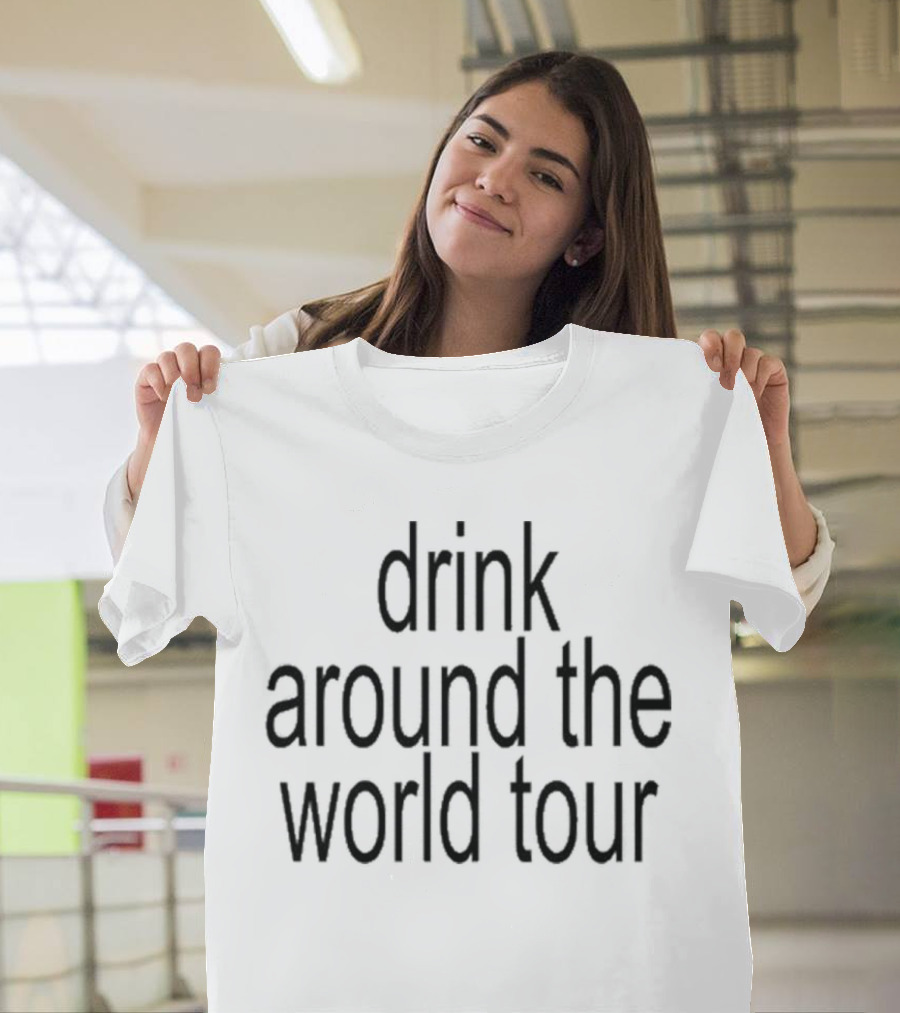 The Lost Bros Drink Around The World Tour Brat Summer World Tour T-Shirt