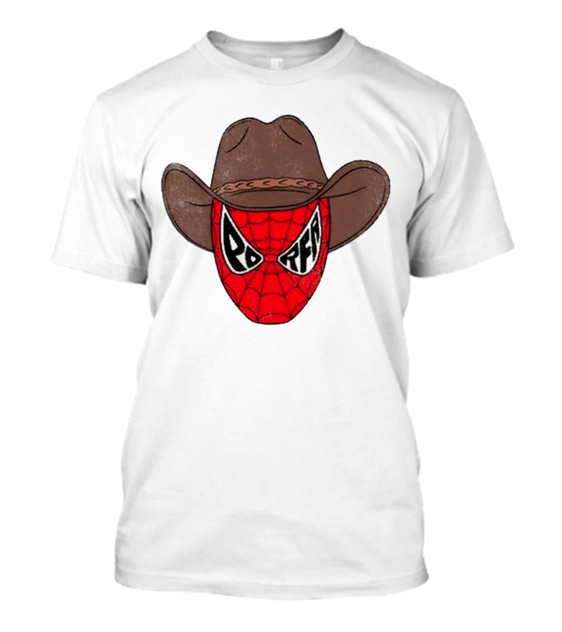 Por Favor Porfa Man Spider Cowboy Mask T-Shirt