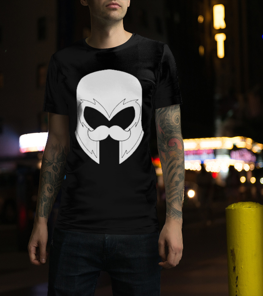 Remix’D Curleh Mustache Wolverine Mask T-Shirt