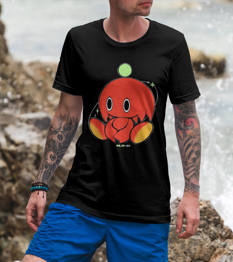 Chuckles Knuckles Chao Red Character With Green Ball T-Shirt
