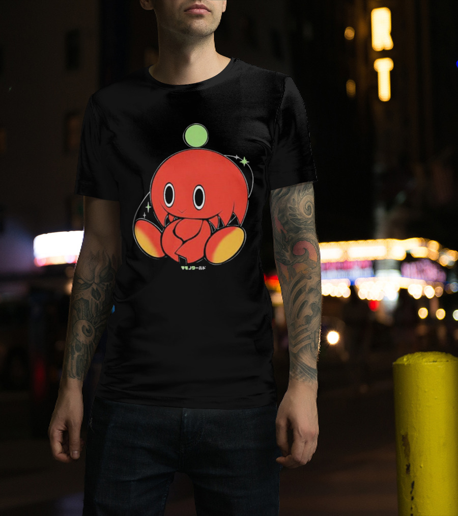 Chuckles Knuckles Chao Red Character With Green Ball T-Shirt
