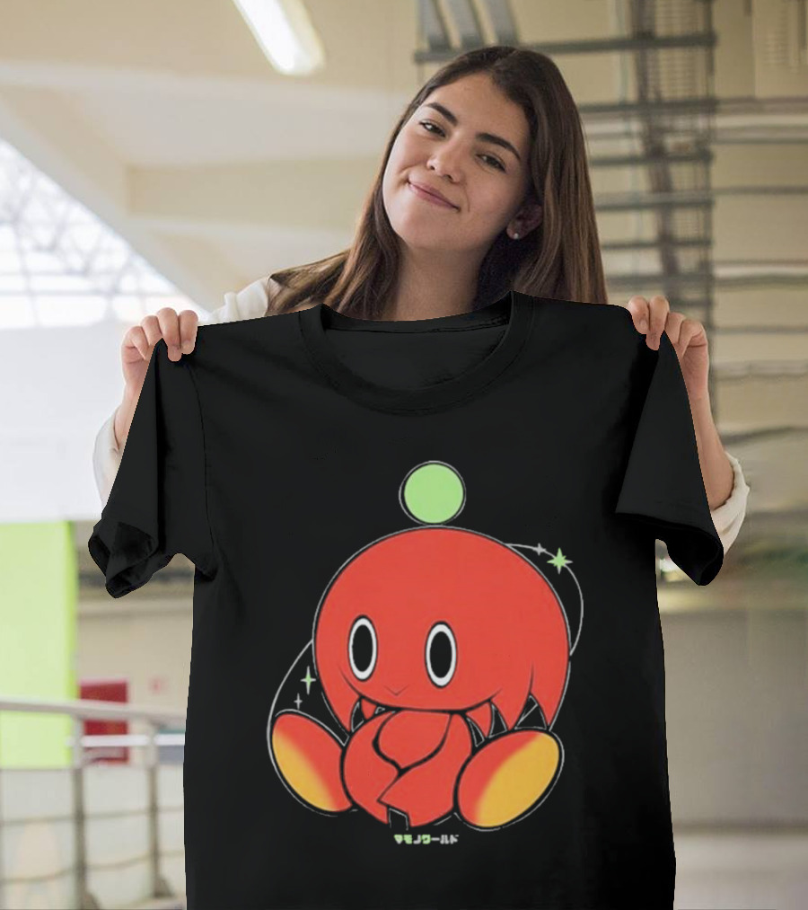 Chuckles Knuckles Chao Red Character With Green Ball T-Shirt