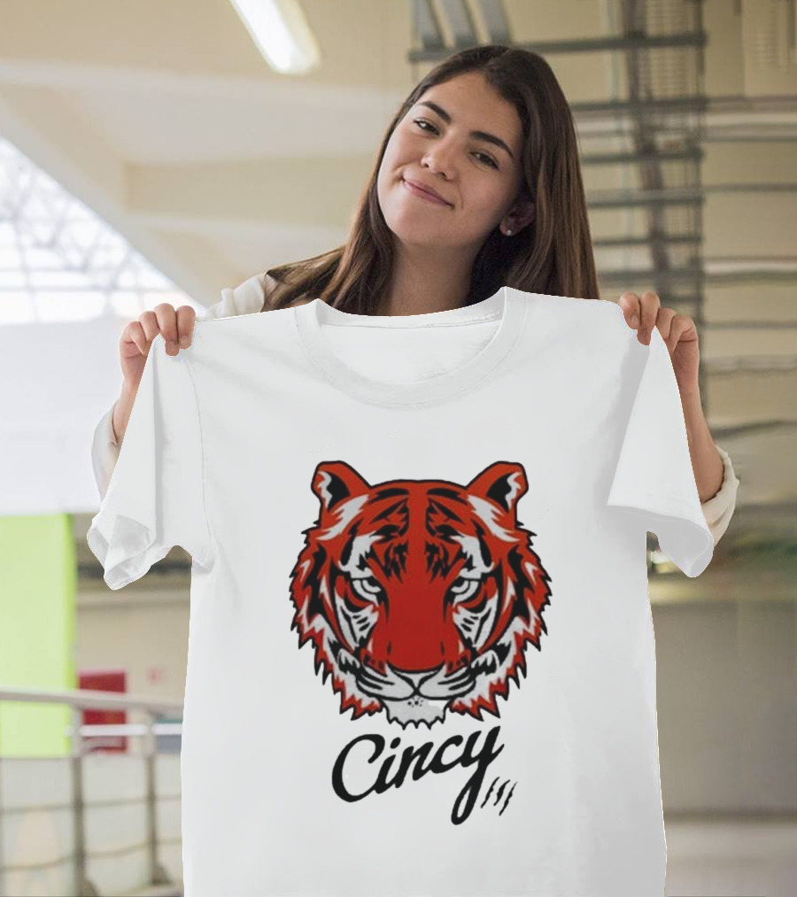Cincinnati Bengals Cincy The Tiger Head T-Shirt