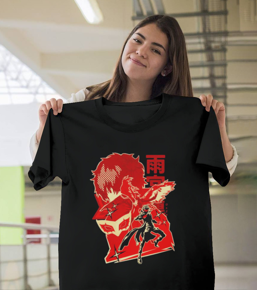 CODE NAME JOKER By Hypertwenty Persona Five Phantom Thief Art Red Japanese Text T-Shirt