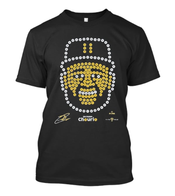 Jackson Chourio Rotowear Pixel Art Baseball Face T-Shirt