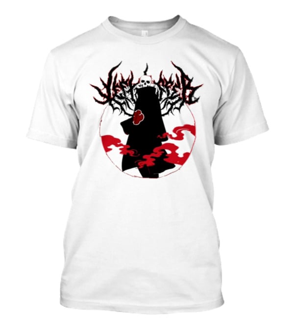 Left To Suffer Ninja Skull Shadow Red Cloud T-Shirt