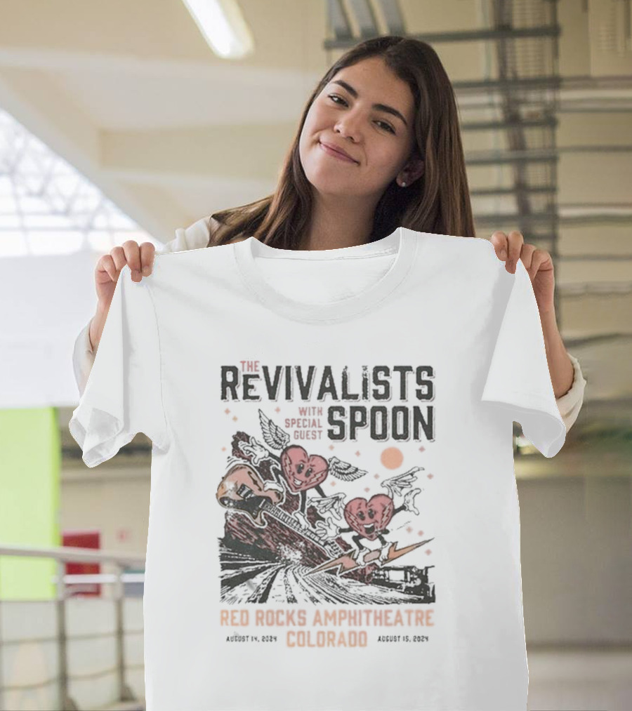 The Revivalists with Spoon Special Guest Red Rocks Amphitheatre August 14 15 T-Shirt
