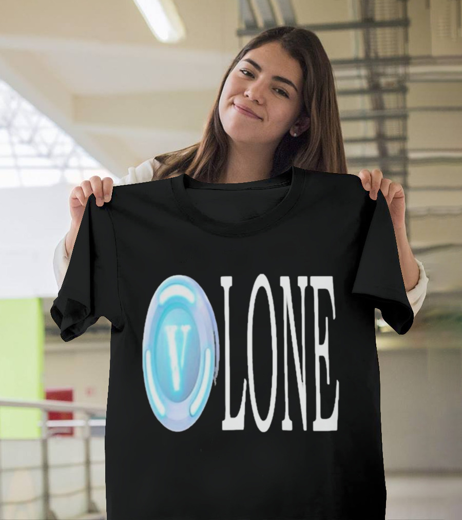 Bussinapparelco Vlone Vbuck Coin Icon And Text T-Shirt