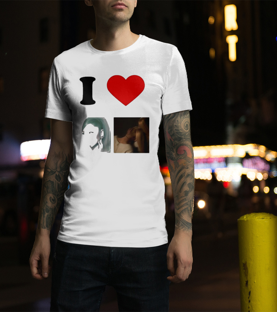 I Love Ariana Grande Cameron Fan Art Duo T-Shirt