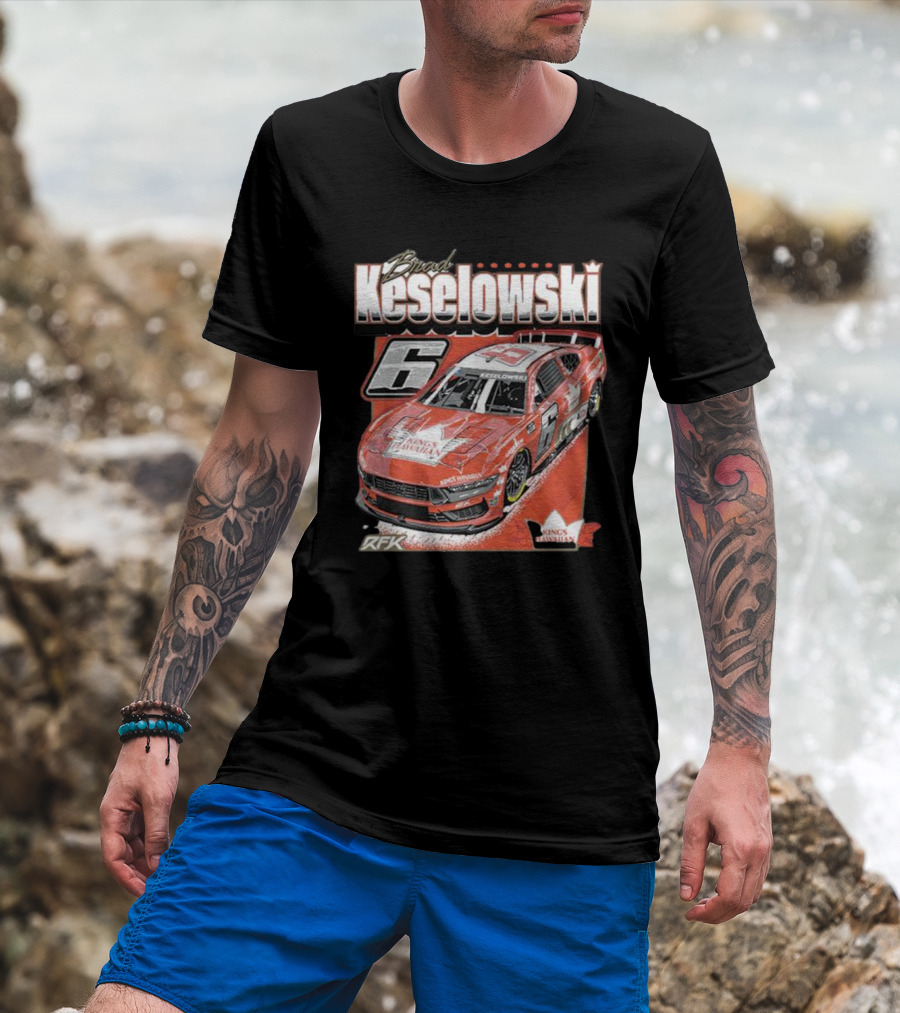Brad Keselowski King's Hawaiian RFK Racing Car Number 6 T-Shirt