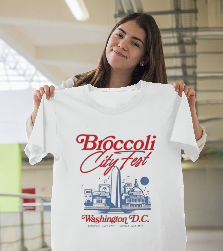 Broccoli City Fest Washington D.C. Skyline July 27-28 T-Shirt