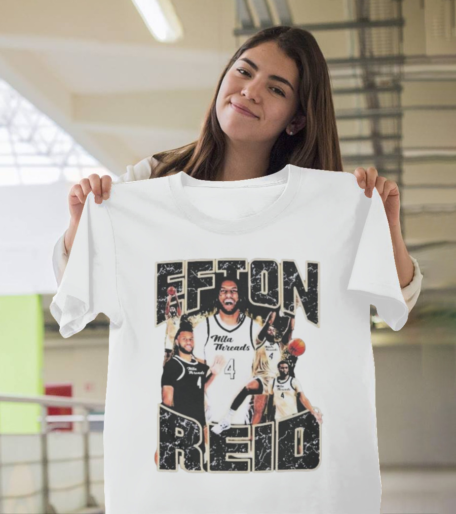 Efton Reid Nila Threads Basketball Player 4 T-Shirt