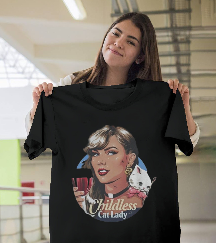 Jd Vance’s Worst Fear Childless Cat Lady Wine Glass T-Shirt