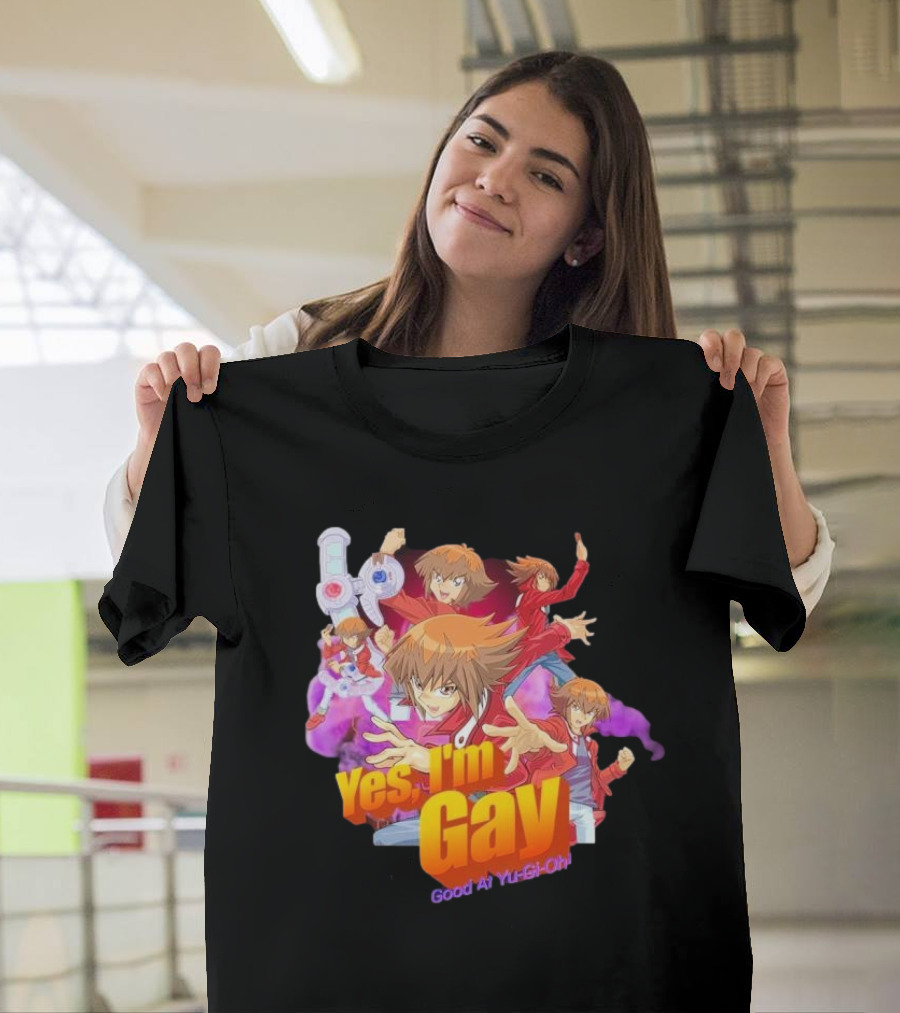 Yes I'm Gay Good At Yu-Gi-Oh Jaden Yuki Anime Character T-Shirt