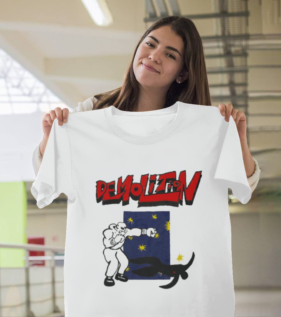 Demolition Extremely Good Boxing Punch Against Starry Night Shadow T-Shirt