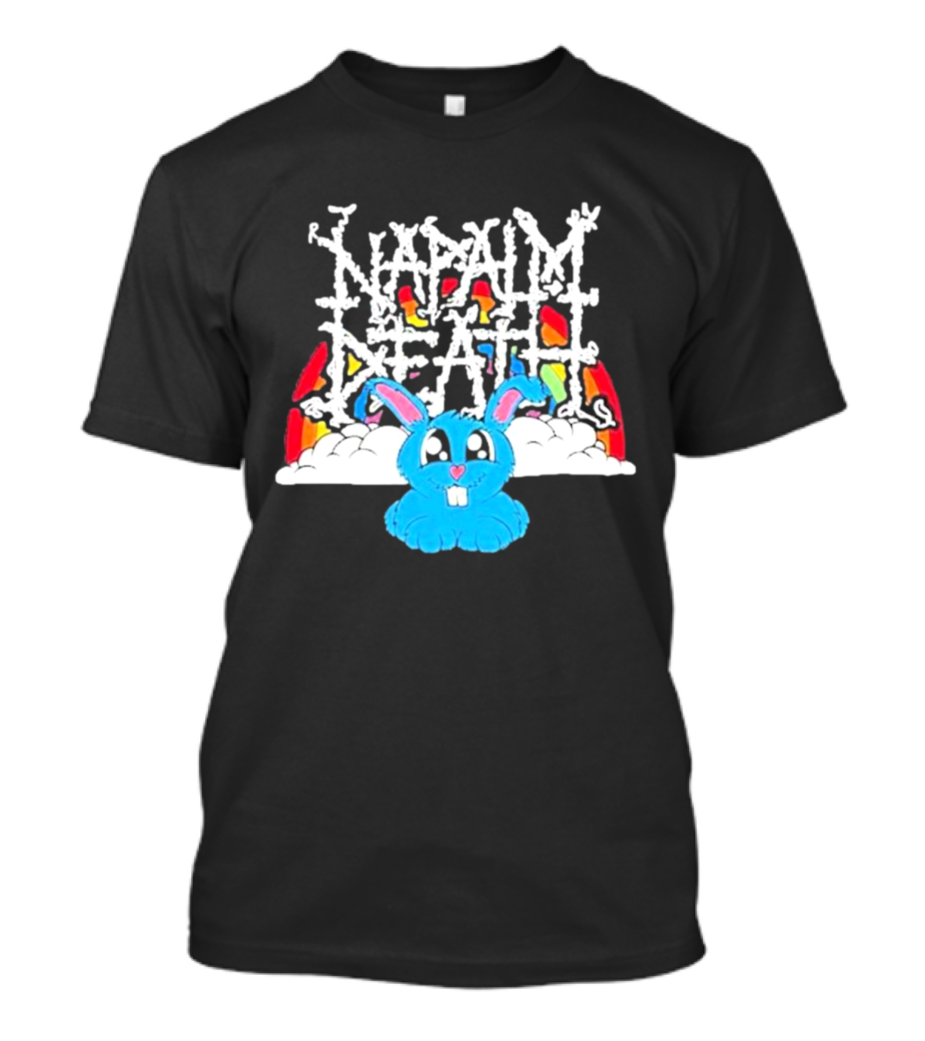 Napalm Death Rainbow Bunny Fobtours T-Shirt