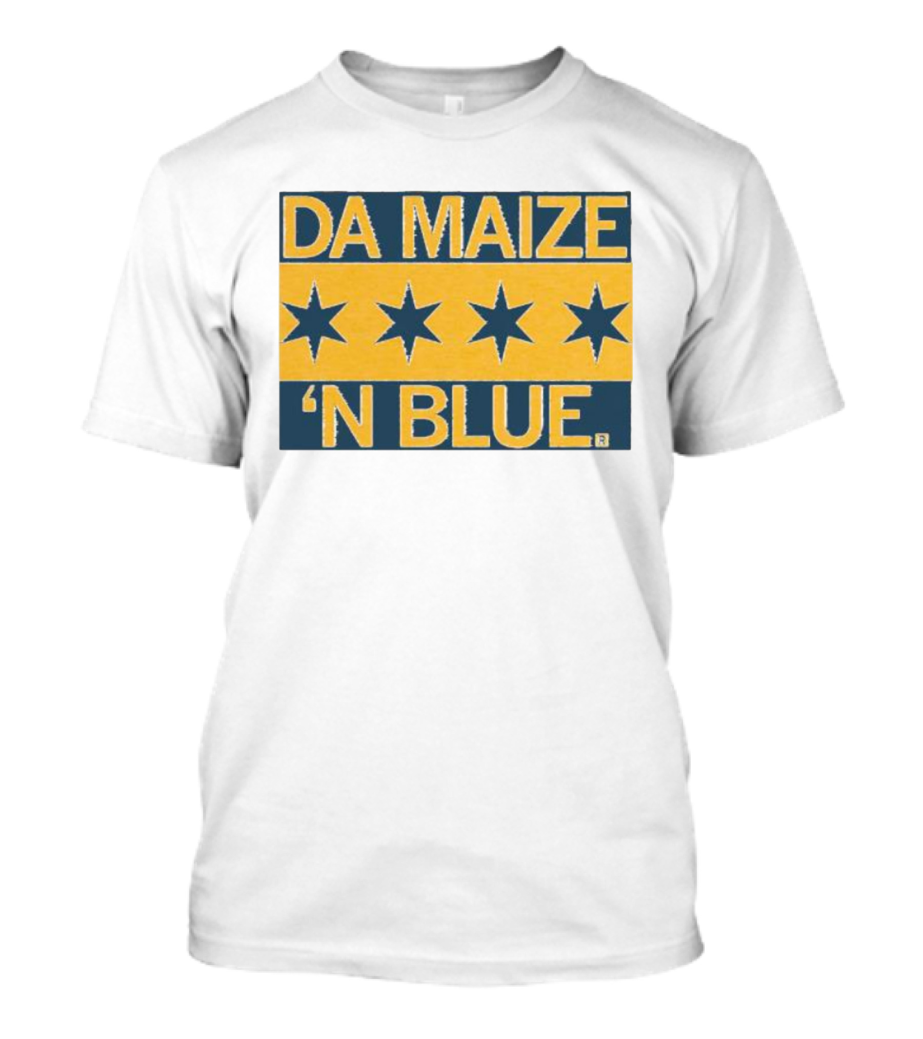Da Maize N Blue Four Stars T-Shirt