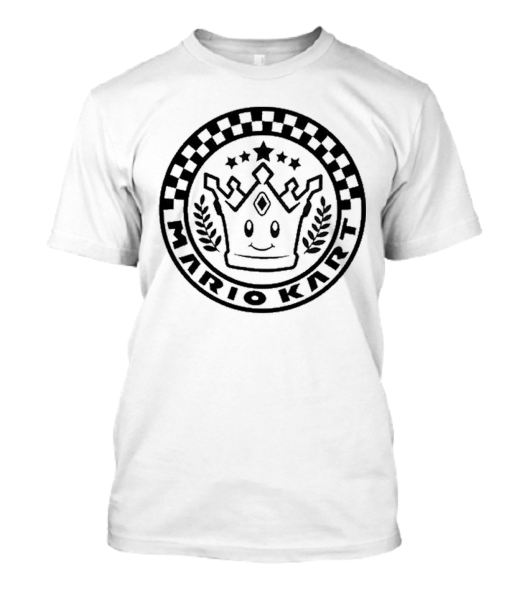 Damien Haas Wearing Mario Kart Crown Emblem Super Nintendo World T-Shirt