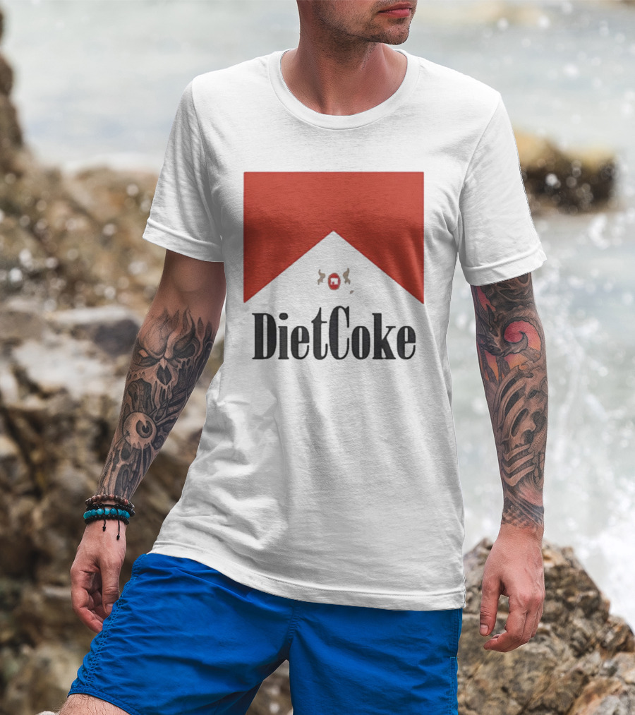 Diet Coke Marlboro Parody Cigarettes T-Shirt