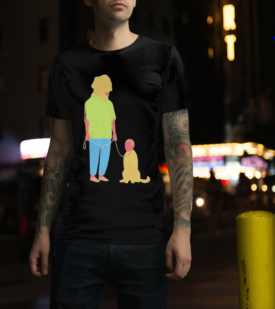 Dogswap Staselė Jakunskaitė Human Dog Head Swap T-Shirt