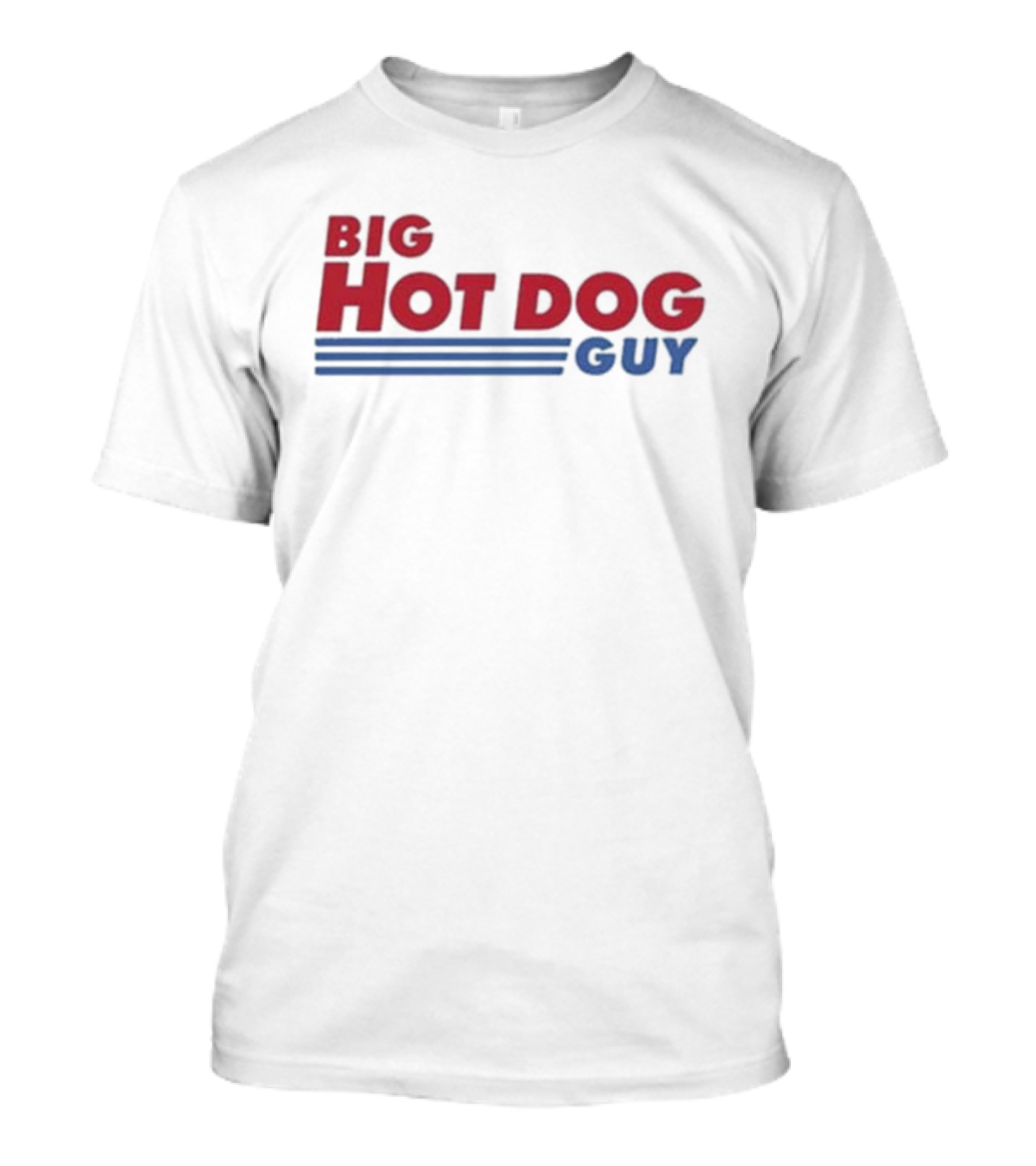 Big Hot Dog Guy Stripes T-Shirt