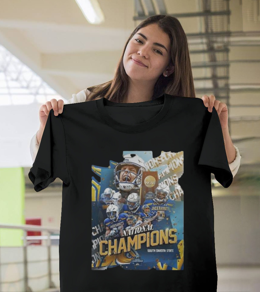 National Champions South Dakota State Jackrabbits Back to Back T-Shirt
