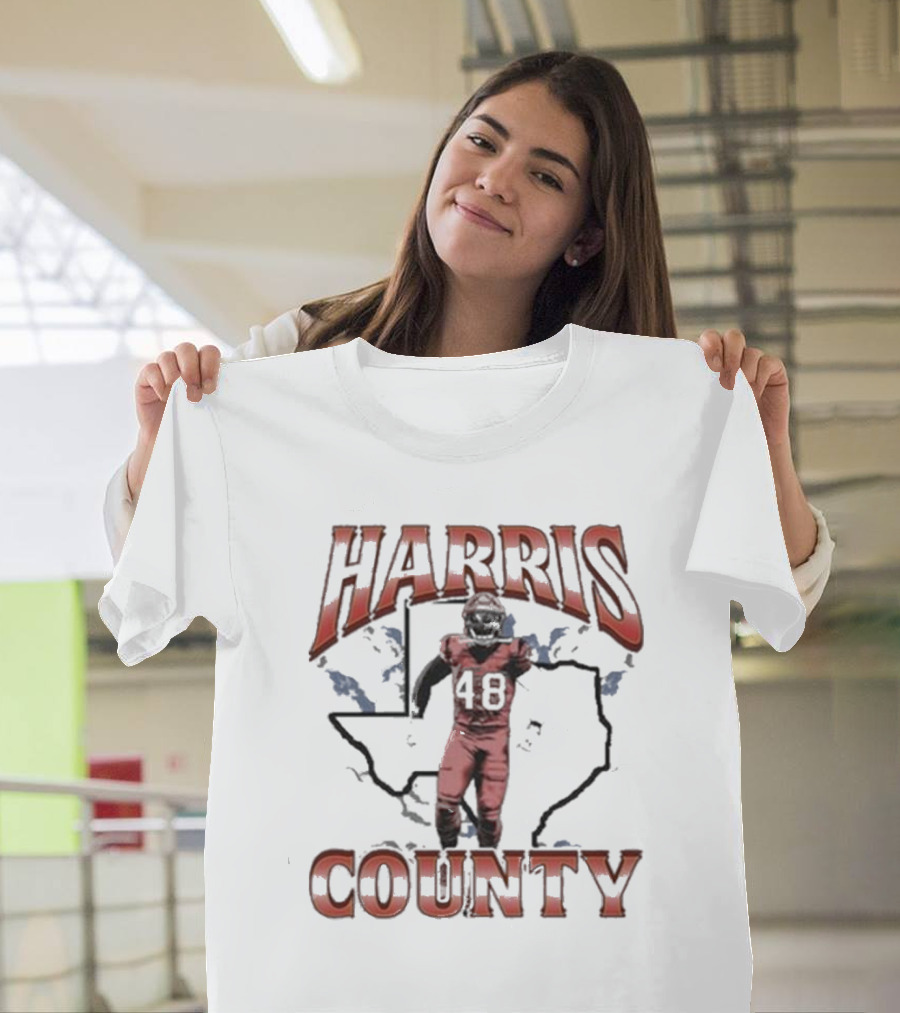 Harris County Texas Football Player 48 T-Shirt
