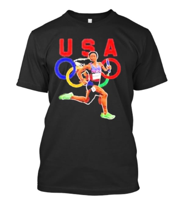 USA Olympic Runner Sha’carri Richardson Paris T-Shirt