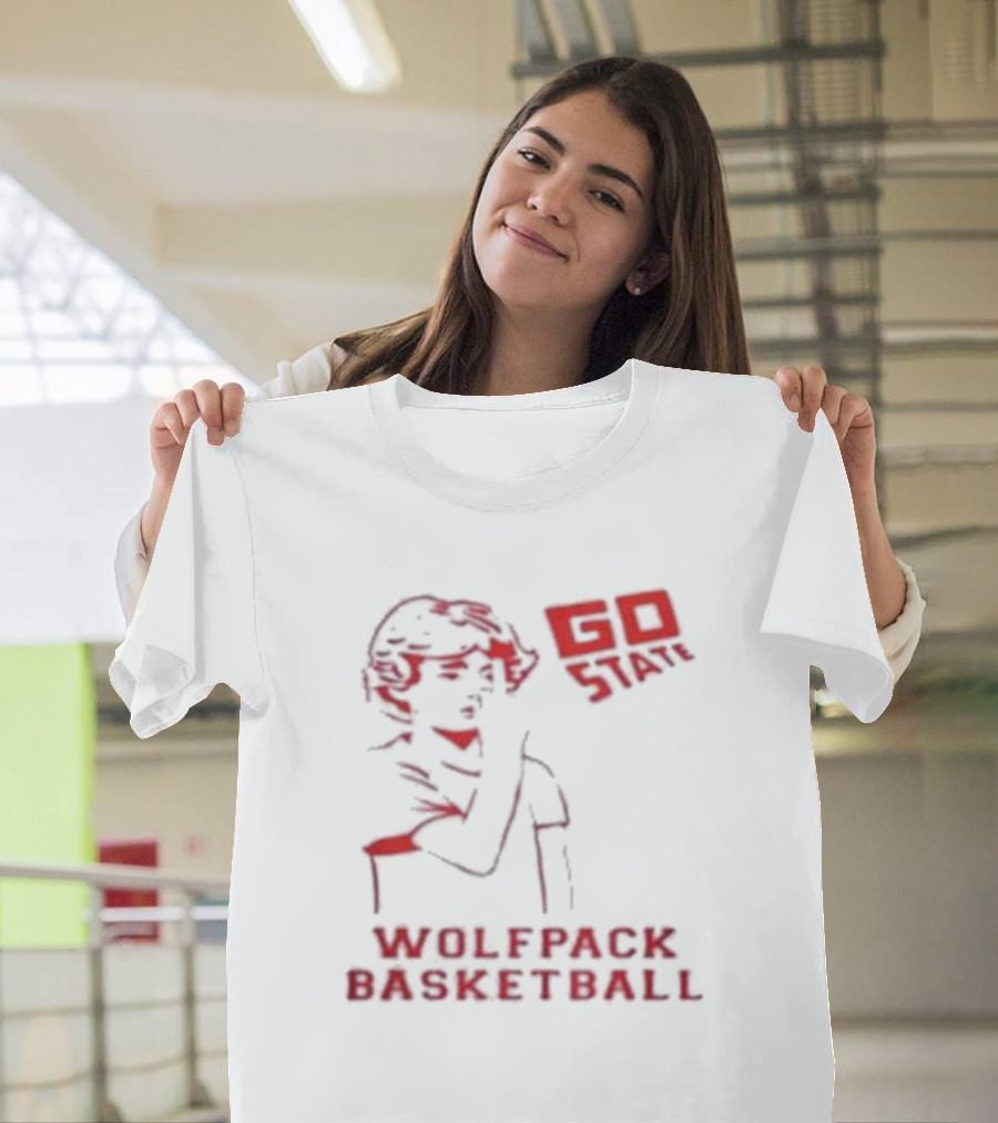 Go State Wolfpack Basketball Fan Support T-Shirt
